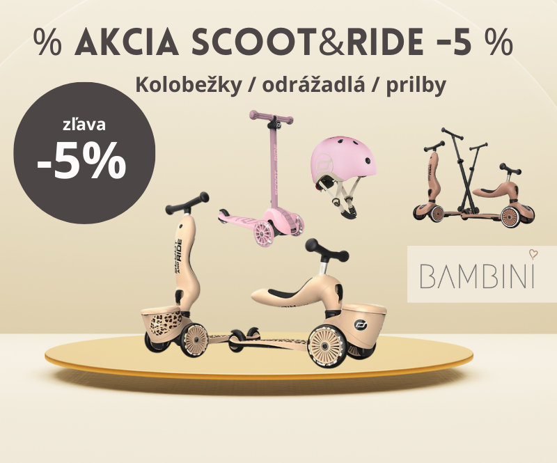 a akcia scoot ride kolobezky odrazadla